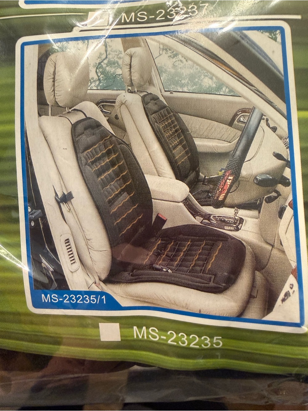 Black Heated Car Seat Cushion -